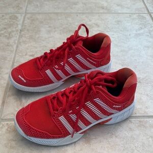 K-Swiss Orange and White Tennis/Pickleball Shoes